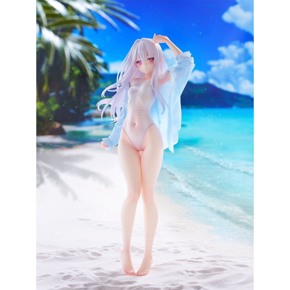【予約安心出荷】[FIG] TENITOL TALL shiro(シロ) Swimsuit ver. MIGNON WORKS 完成品 フィギュア(AMU-TNL0188) フリュー(2027年3月)