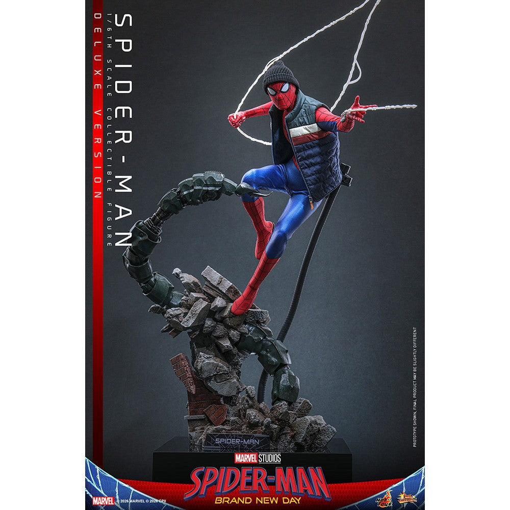 【予約安心出荷】[FIG] ムービー・マスターピース スパイダーマン(デラックス版) スパイダーマン:ブランド・ニュー・デイ 1/6 完成品 可動フィギュア(MM#893) ホットトイズ(2027年9月)