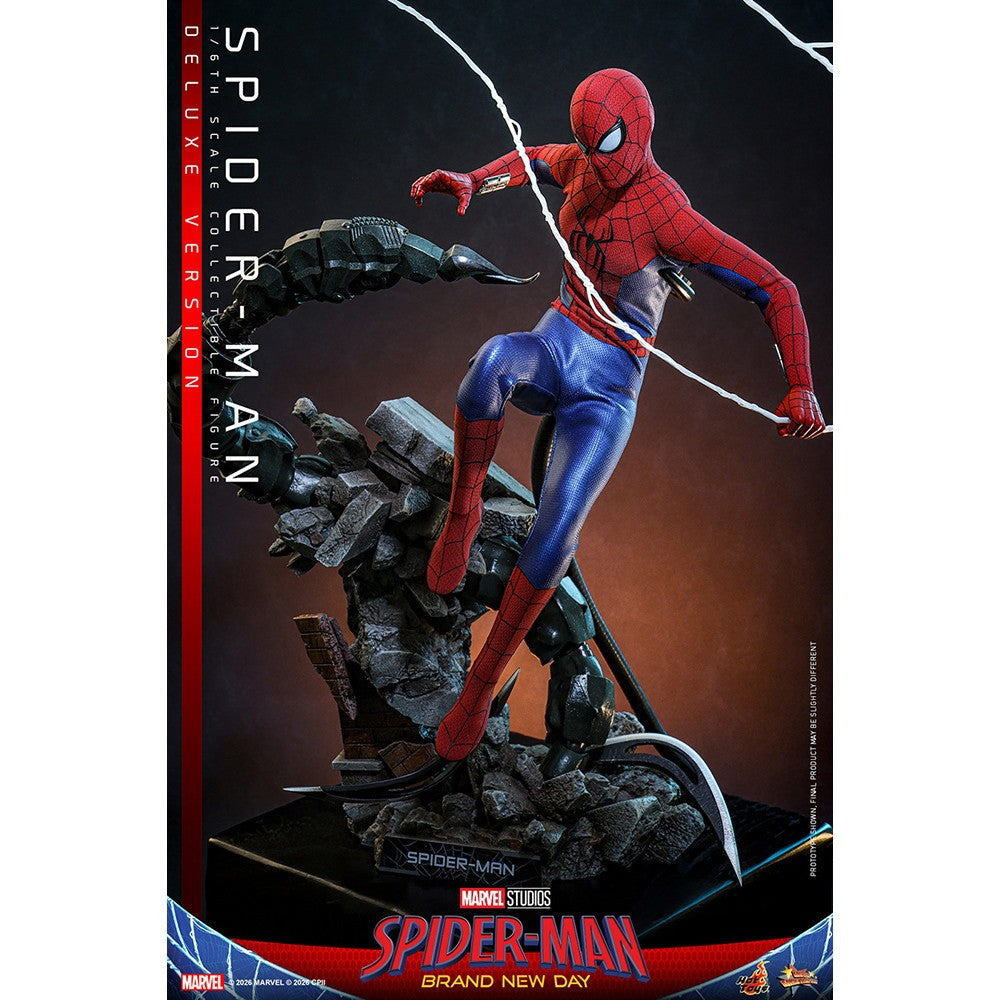 【予約安心出荷】[FIG] ムービー・マスターピース スパイダーマン(デラックス版) スパイダーマン:ブランド・ニュー・デイ 1/6 完成品 可動フィギュア(MM#893) ホットトイズ(2027年9月)