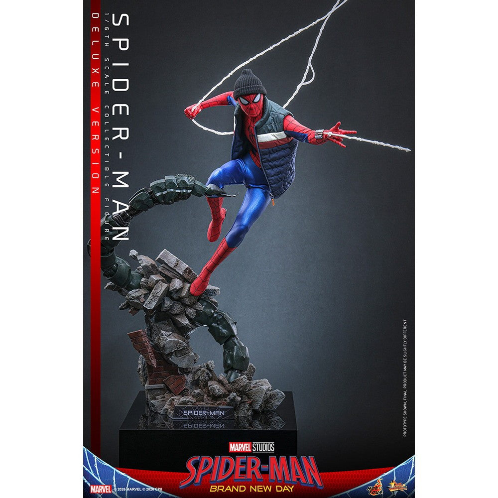 【予約安心出荷】[FIG] ムービー・マスターピース スパイダーマン(デラックス版) スパイダーマン:ブランド・ニュー・デイ 1/6 完成品 可動フィギュア(MM#893) ホットトイズ(2027年9月)