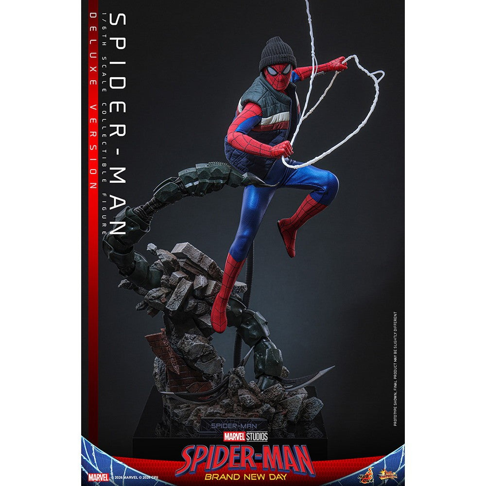 【予約安心出荷】[FIG] ムービー・マスターピース スパイダーマン(デラックス版) スパイダーマン:ブランド・ニュー・デイ 1/6 完成品 可動フィギュア(MM#893) ホットトイズ(2027年9月)
