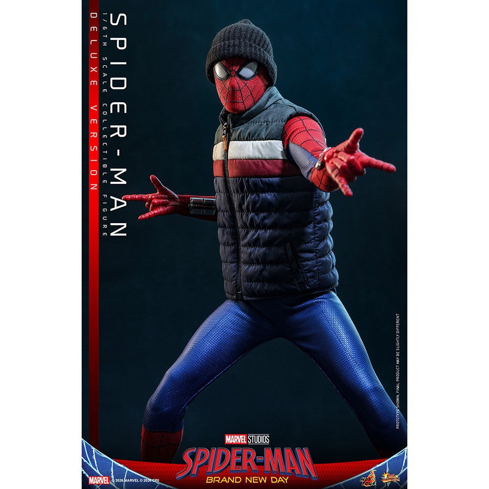 【予約安心出荷】[FIG] ムービー・マスターピース スパイダーマン(デラックス版) スパイダーマン:ブランド・ニュー・デイ 1/6 完成品 可動フィギュア(MM#893) ホットトイズ(2027年9月)