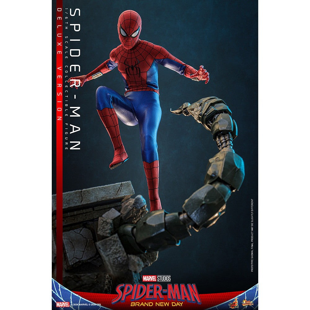 【予約安心出荷】[FIG] ムービー・マスターピース スパイダーマン(デラックス版) スパイダーマン:ブランド・ニュー・デイ 1/6 完成品 可動フィギュア(MM#893) ホットトイズ(2027年9月)