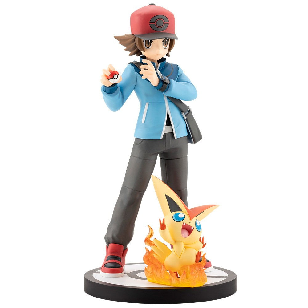 【予約安心出荷】[FIG] ARTFX J トウヤ with ビクティニ ポケットモンスター ブラック・ホワイト 1/8 完成品 フィギュア(PV302) コトブキヤ(2027年3月)