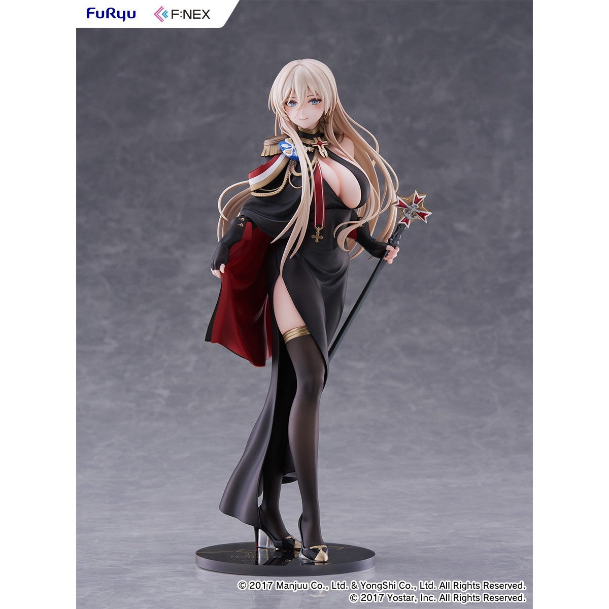 【予約安心出荷】[FIG] ビスマルク 正装ver. アズールレーン 1/7 完成品 フィギュア(AMU-FNX1253) フリュー(2027年3月)