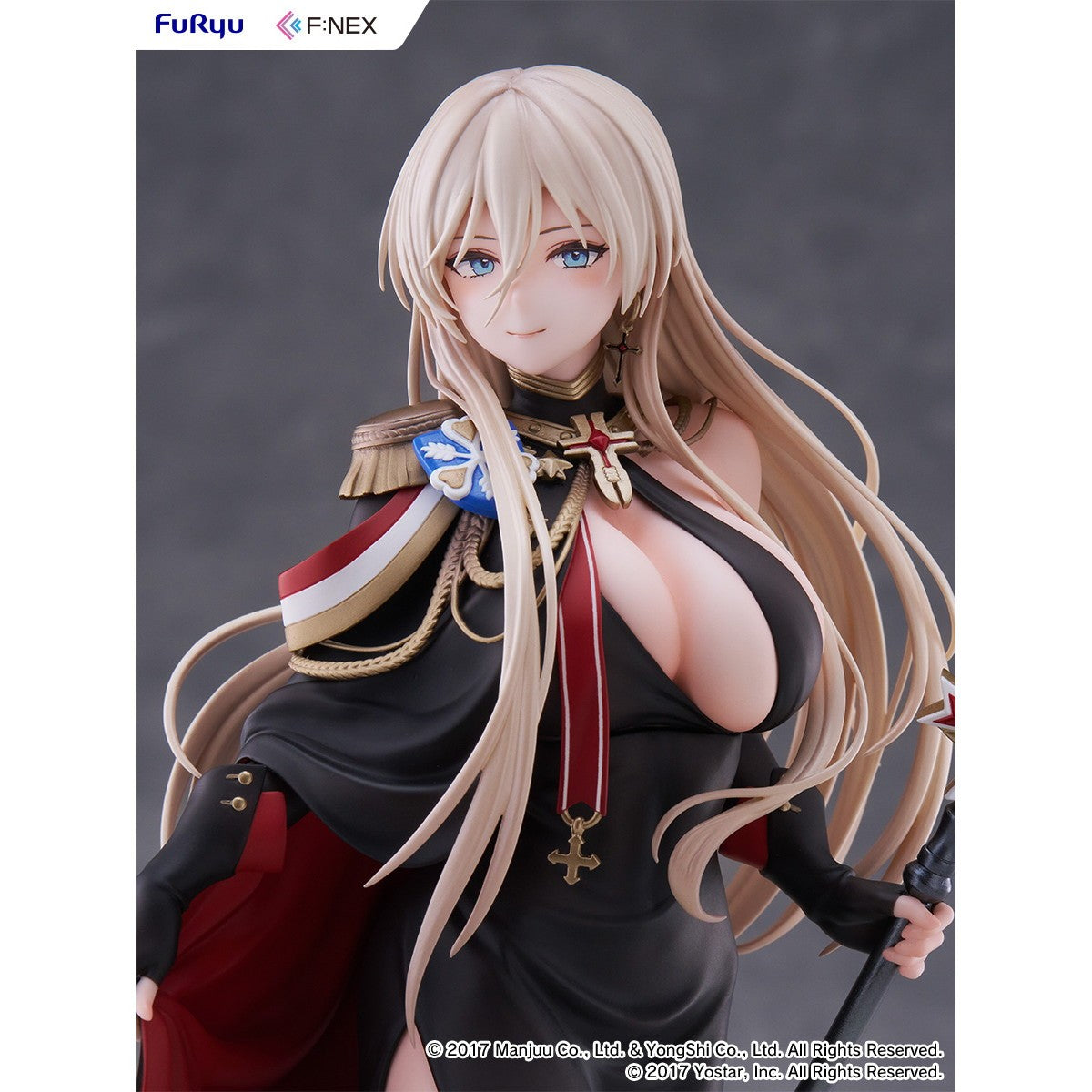 【予約安心出荷】[FIG] ビスマルク 正装ver. アズールレーン 1/7 完成品 フィギュア(AMU-FNX1253) フリュー(2027年3月)