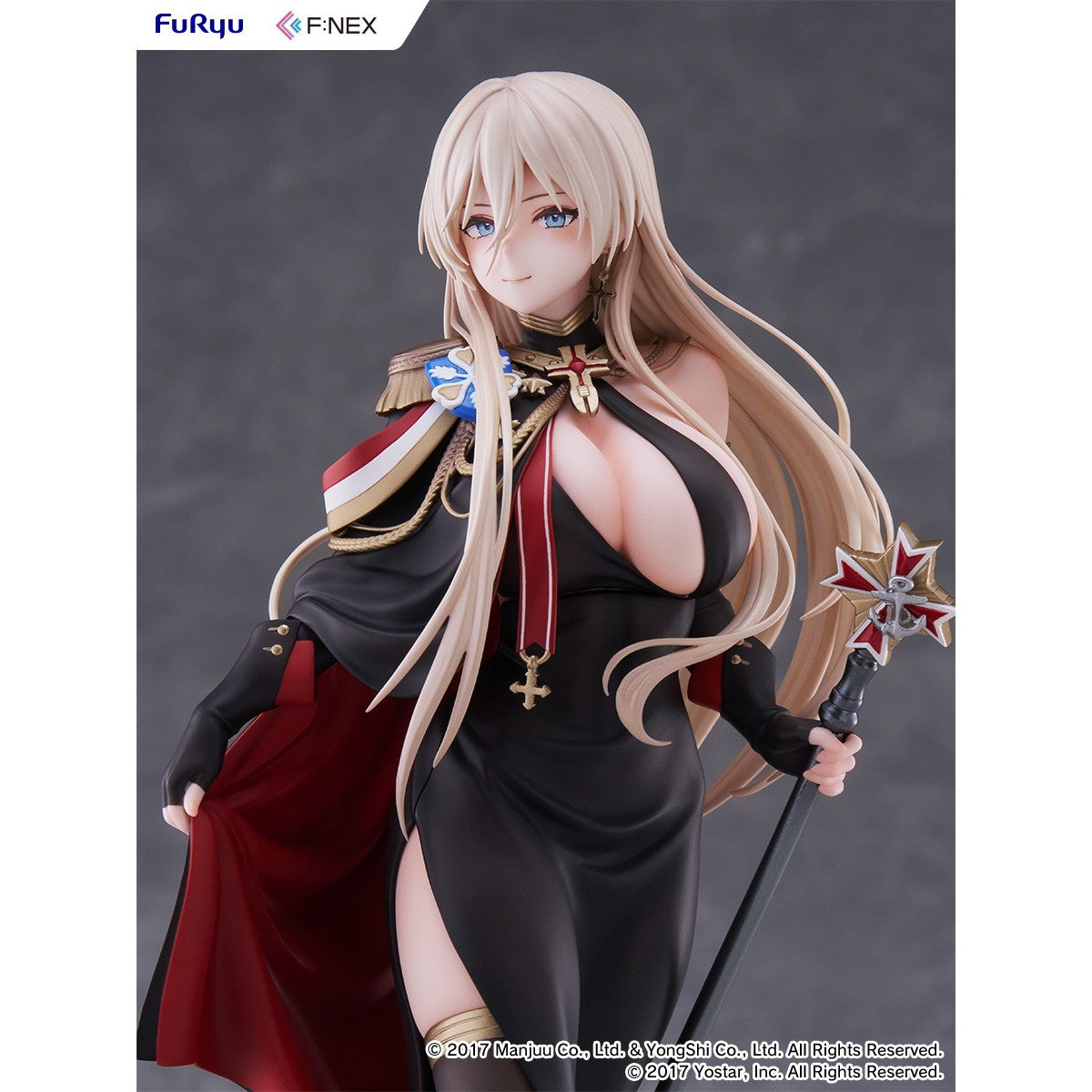 【予約安心出荷】[FIG] ビスマルク 正装ver. アズールレーン 1/7 完成品 フィギュア(AMU-FNX1253) フリュー(2027年3月)