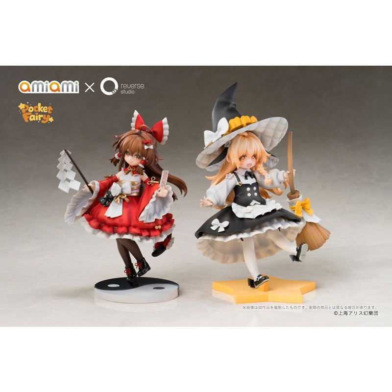 【予約安心出荷】[FIG] 特典台座&アクリルキーホルダーセット付属 Reverse 手のひら精霊 博麗霊夢&霧雨魔理沙(はくれいれいむ&きりさめまりさ) 東方Project 完成品 フィギュア あみあみ×Reverse Studio(リバーススタジオ)(2027年11月)