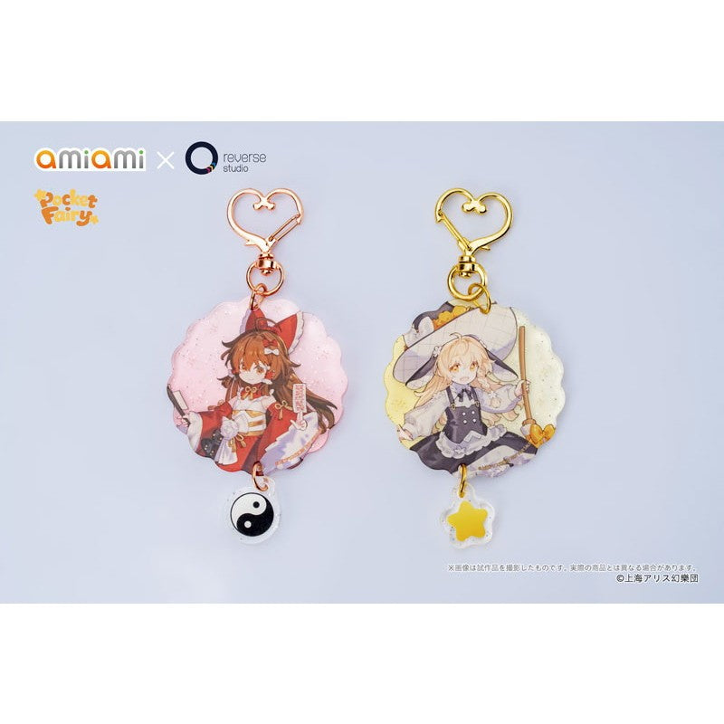 【予約安心出荷】[FIG] 特典台座&アクリルキーホルダーセット付属 Reverse 手のひら精霊 博麗霊夢&霧雨魔理沙(はくれいれいむ&きりさめまりさ) 東方Project 完成品 フィギュア あみあみ×Reverse Studio(リバーススタジオ)(2027年11月)