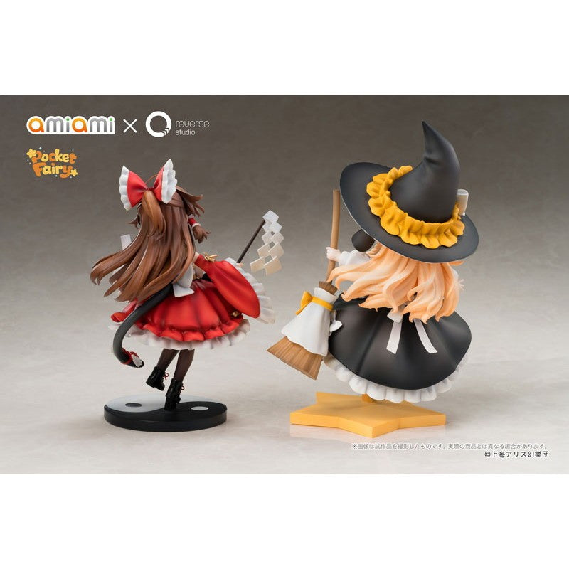 【予約安心出荷】[FIG] 特典台座&アクリルキーホルダーセット付属 Reverse 手のひら精霊 博麗霊夢&霧雨魔理沙(はくれいれいむ&きりさめまりさ) 東方Project 完成品 フィギュア あみあみ×Reverse Studio(リバーススタジオ)(2027年11月)