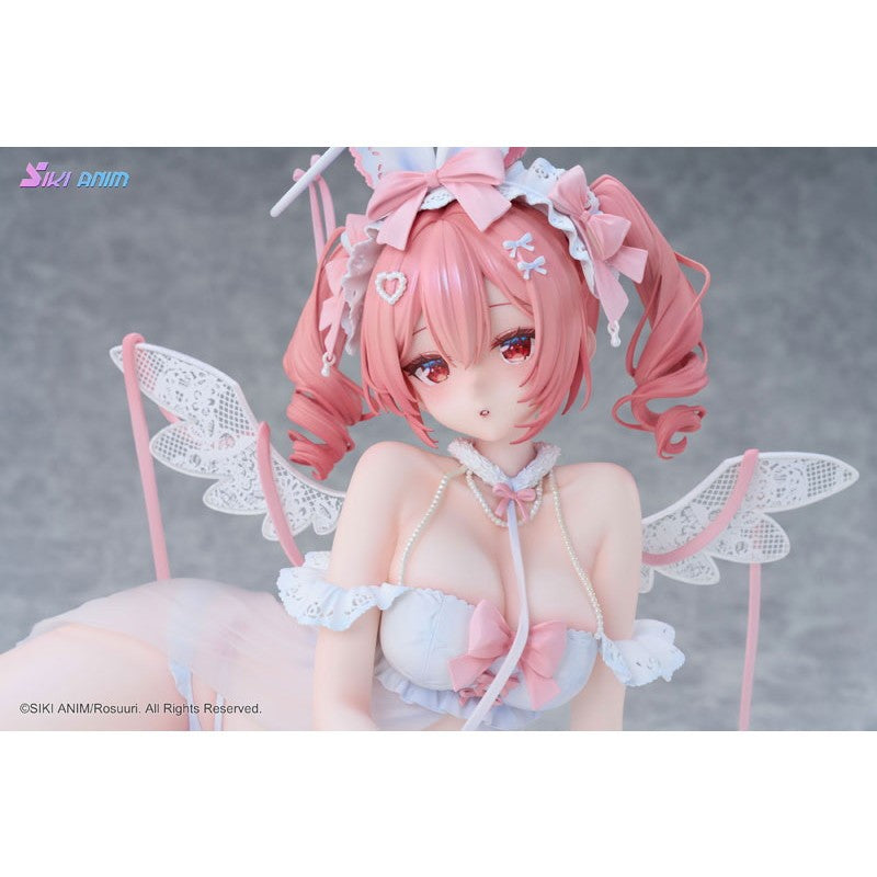 【予約安心出荷】[FIG] アクリルスタンド&タペストリー付属 白うさぎRosu 天使ver. 特典版 Illustrated by Rosuuri 1/4 完成品 フィギュア Siki Anim(シキアニム)(2027年7月)