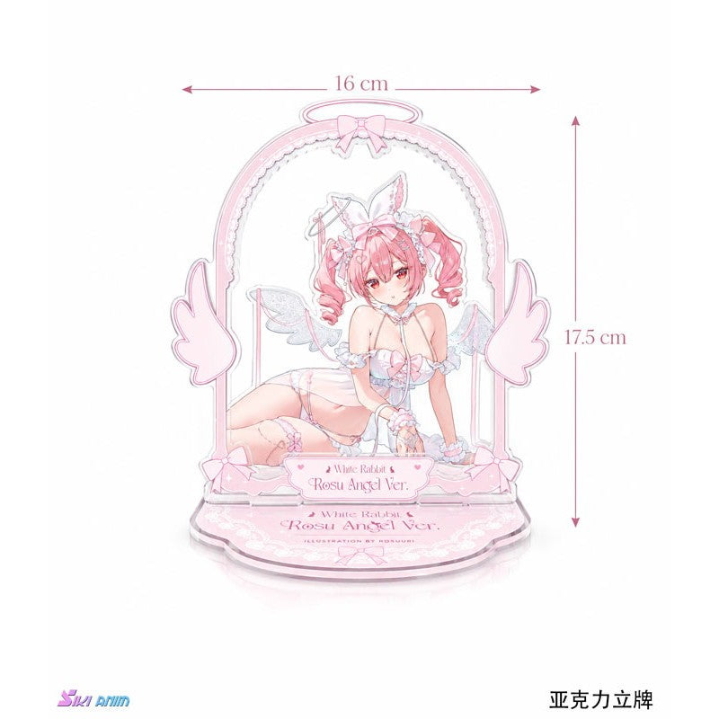 【予約安心出荷】[FIG] アクリルスタンド&タペストリー付属 白うさぎRosu 天使ver. 特典版 Illustrated by Rosuuri 1/4 完成品 フィギュア Siki Anim(シキアニム)(2027年7月)