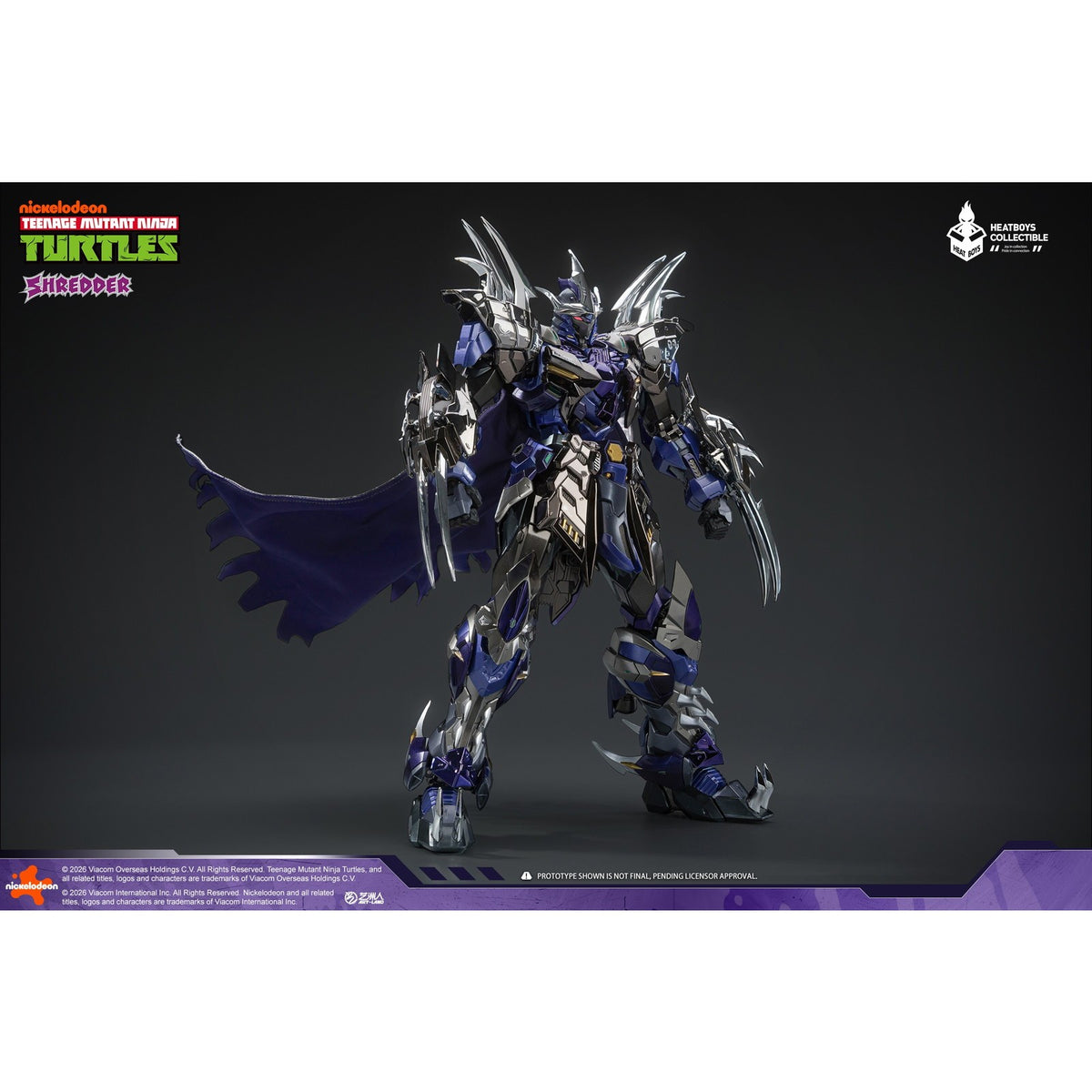 【予約安心出荷】[FIG] HB0119 SHREDDER(シュレッダー) メッキ版 ティーンエイジ・ミュータント・ニンジャ・タートルズ 完成品 合金可動フィギュア HEATBOYS(ヒートボーイズ)(2027年6月)