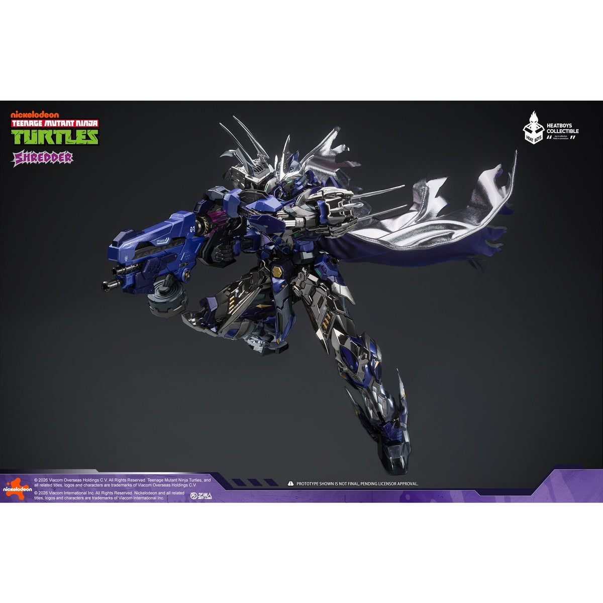 【予約安心出荷】[FIG] HB0119 SHREDDER(シュレッダー) メッキ版 ティーンエイジ・ミュータント・ニンジャ・タートルズ 完成品 合金可動フィギュア HEATBOYS(ヒートボーイズ)(2027年6月)