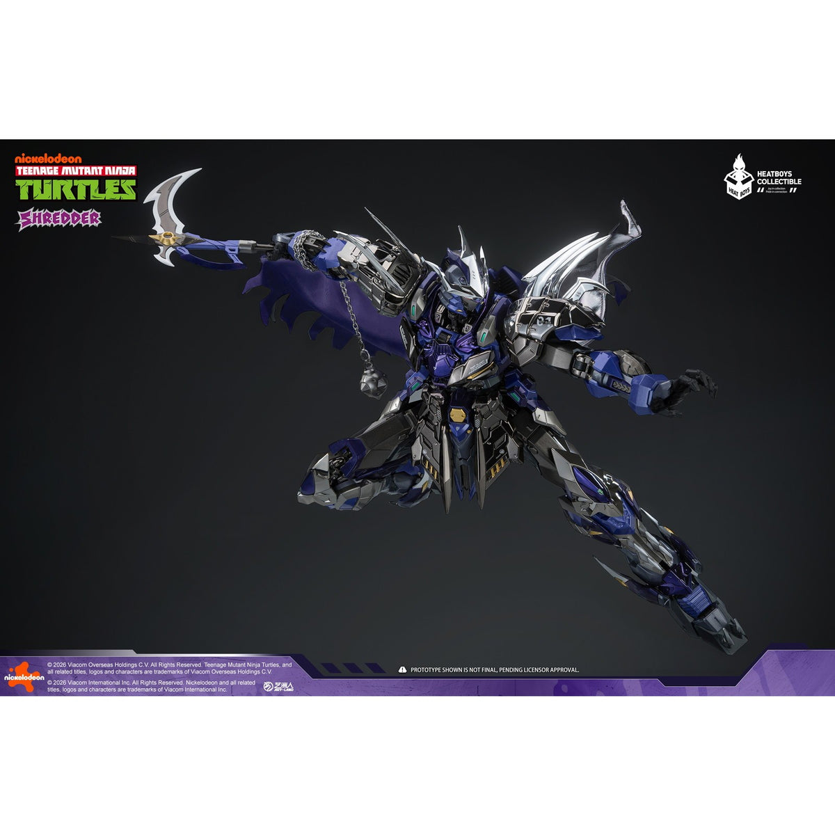 【予約安心出荷】[FIG] HB0119 SHREDDER(シュレッダー) メッキ版 ティーンエイジ・ミュータント・ニンジャ・タートルズ 完成品 合金可動フィギュア HEATBOYS(ヒートボーイズ)(2027年6月)
