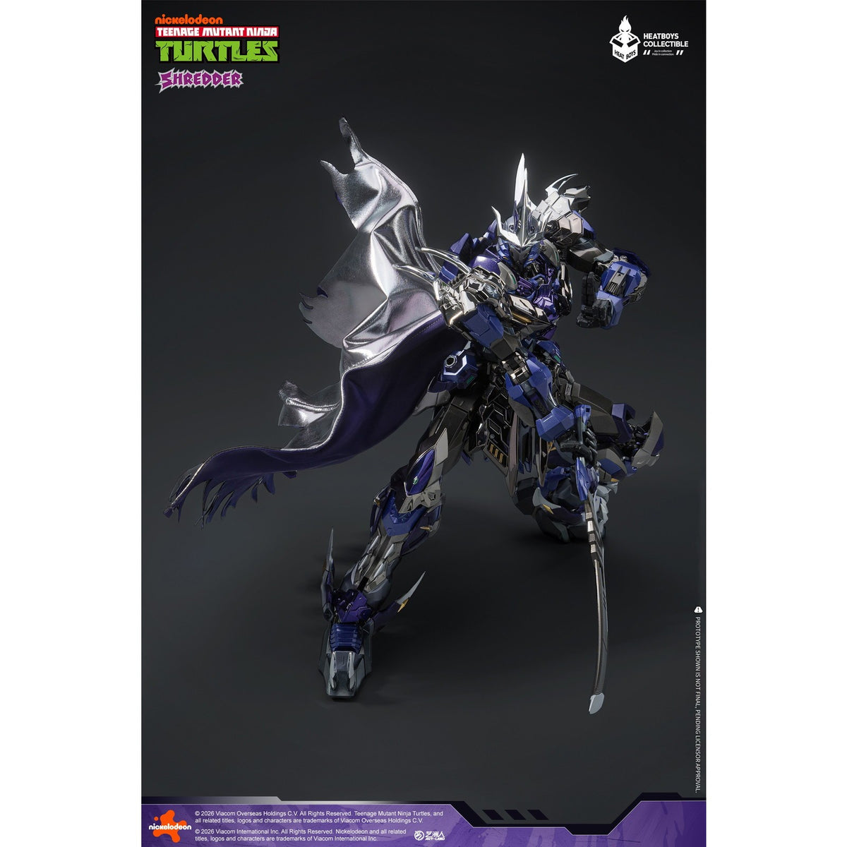 【予約安心出荷】[FIG] HB0119 SHREDDER(シュレッダー) メッキ版 ティーンエイジ・ミュータント・ニンジャ・タートルズ 完成品 合金可動フィギュア HEATBOYS(ヒートボーイズ)(2027年6月)
