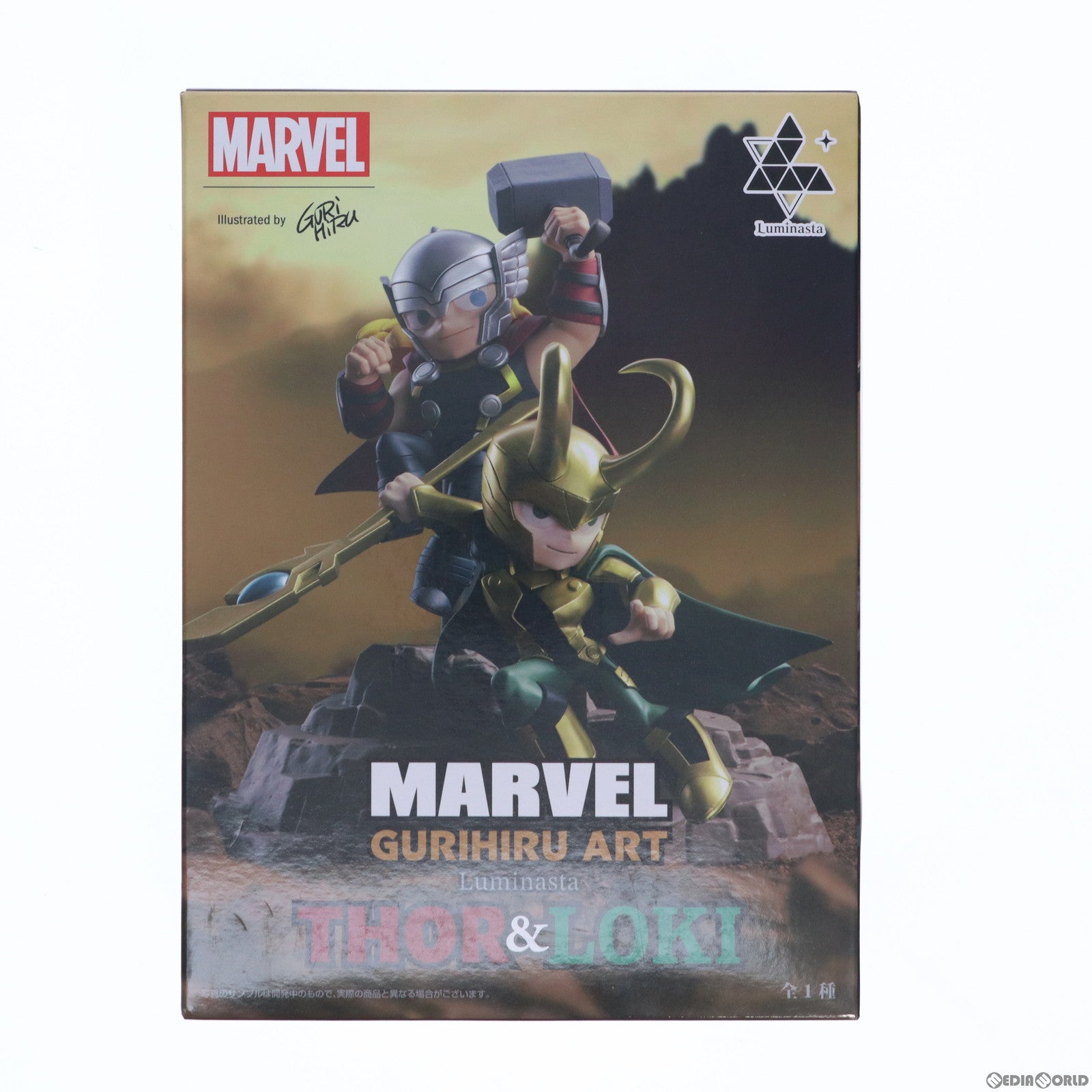 【中古即納】[FIG] ソー&ロキ MARVEL(マーベル) GURIHIRU ART Luminasta フィギュア プライズ(1103441) セガ(20230831)