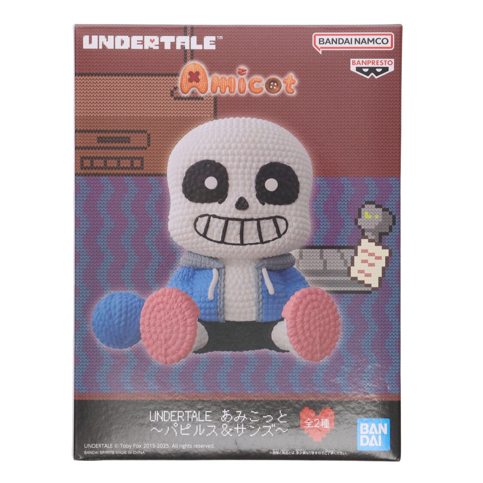 【中古即納】[FIG] サンズ UNDERTALE(アンダーテイル) あみこっと～パピルス&サンズ～ フィギュア プライズ(2732684) バンプレスト(20250805)