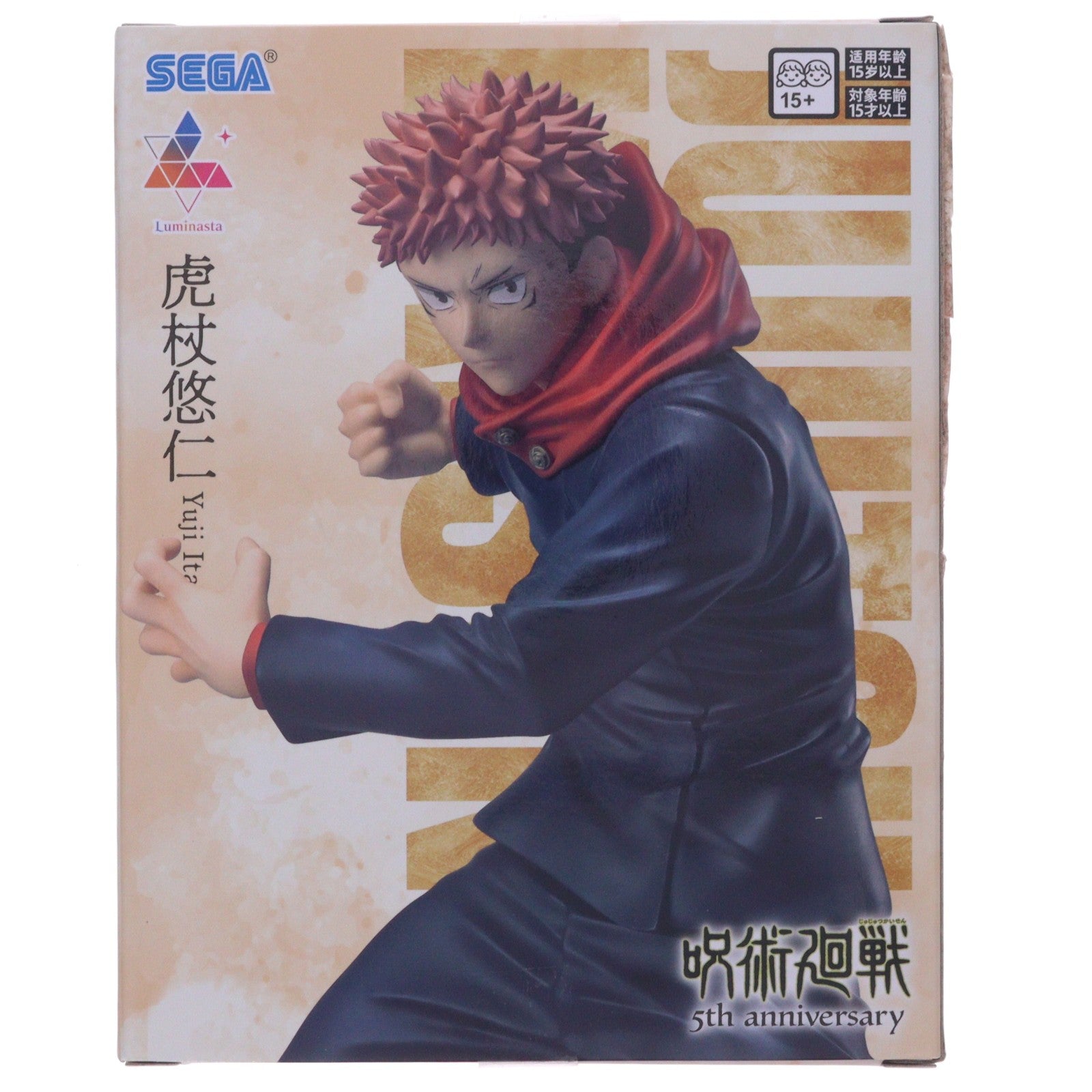 【中古即納】[FIG] ラウンドワン限定 虎杖悠仁(いたどりゆうじ) アニメ『呪術廻戦』5周年 Luminasta『虎杖悠仁』 フィギュア プライズ セガ(20251205)