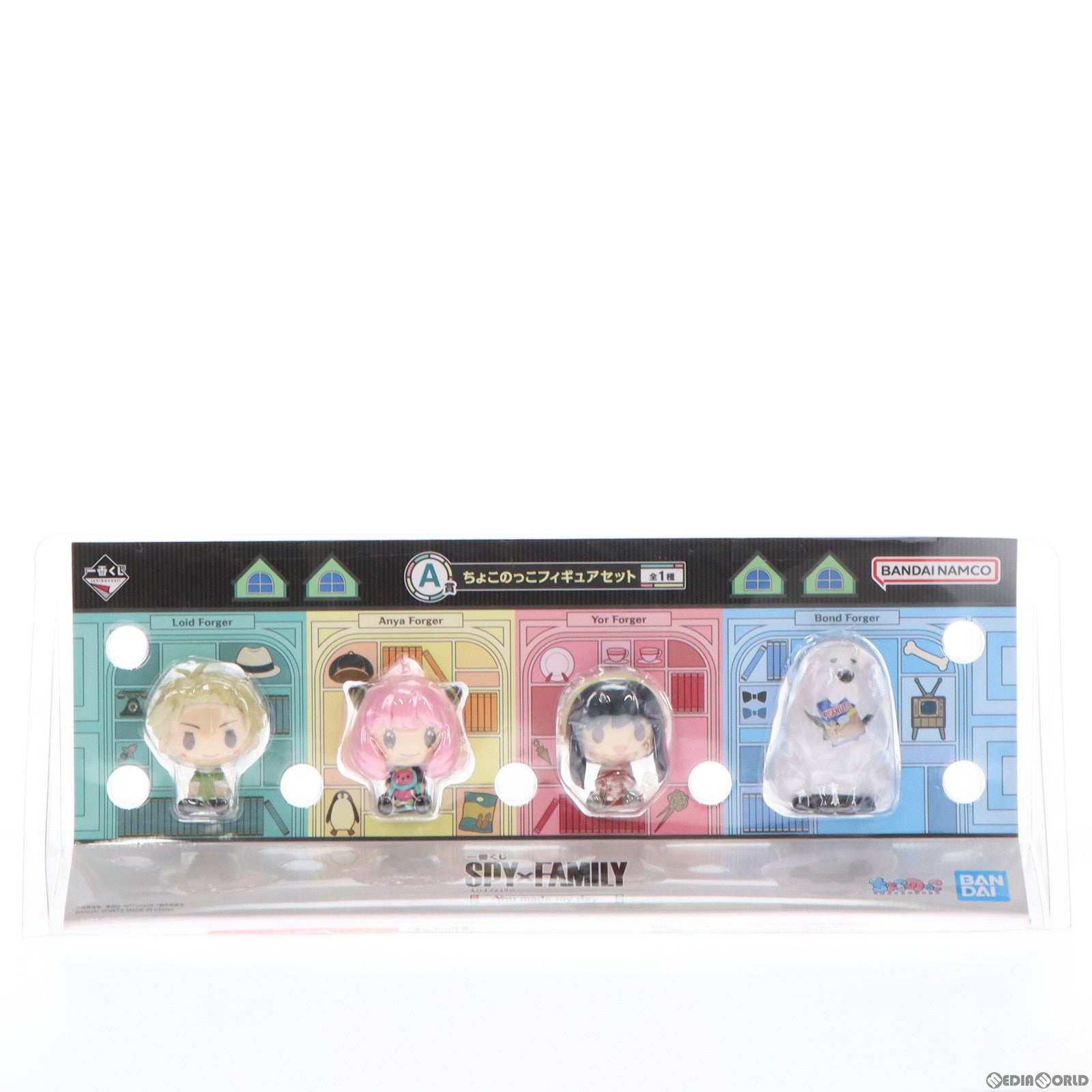 【中古即納】[FIG] A賞 フォージャー家(4個組) ちょこのっこフィギュアセット 一番くじ SPY×FAMILY(スパイファミリー)-You made my day- プライズ バンダイスピリッツ(20230715)
