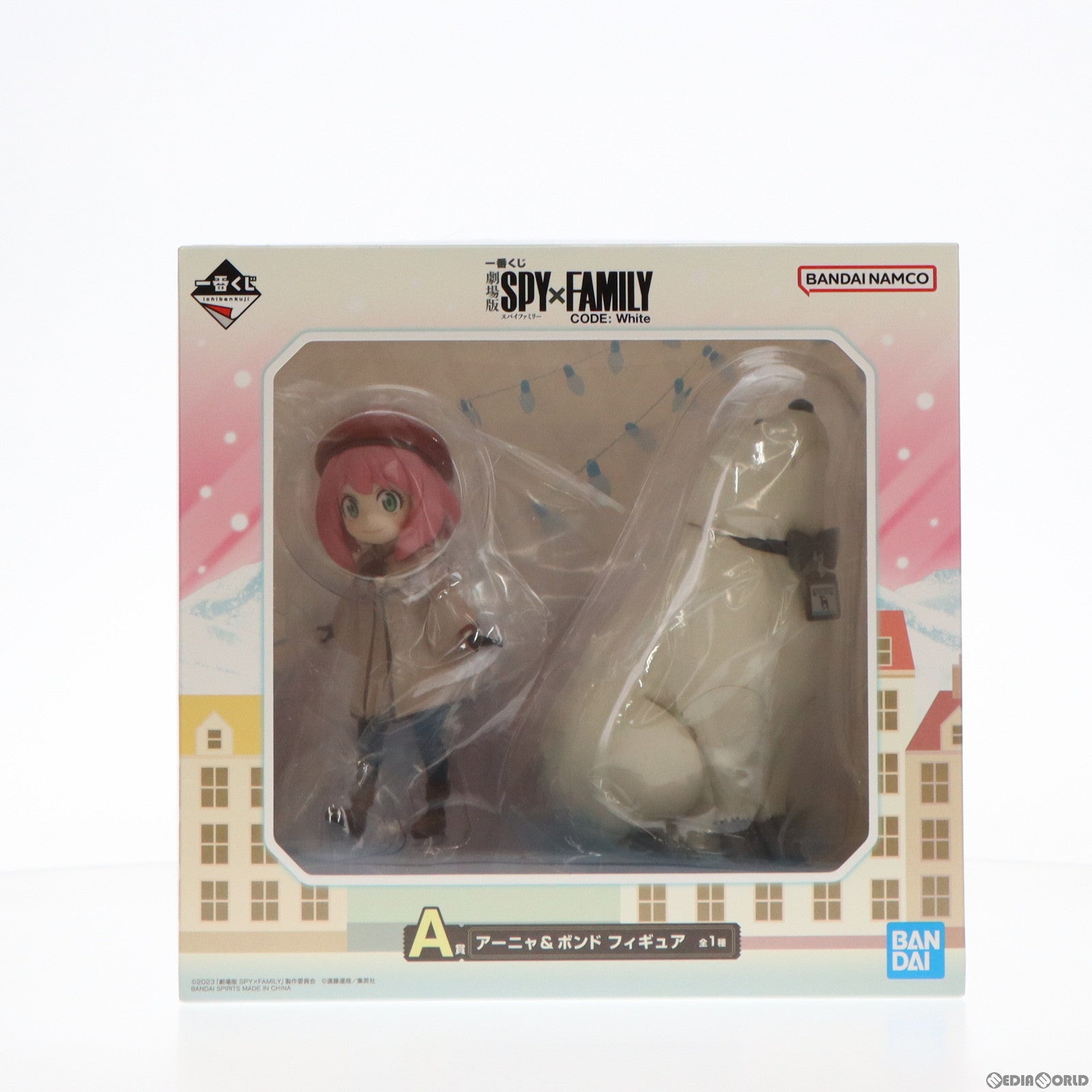 【中古即納】[FIG] A賞 アーニャ&ボンド 一番くじ 劇場版 SPY×FAMILY CODE: White(スパイファミリー コードホワイト) フィギュア プライズ バンダイスピリッツ(20240106)