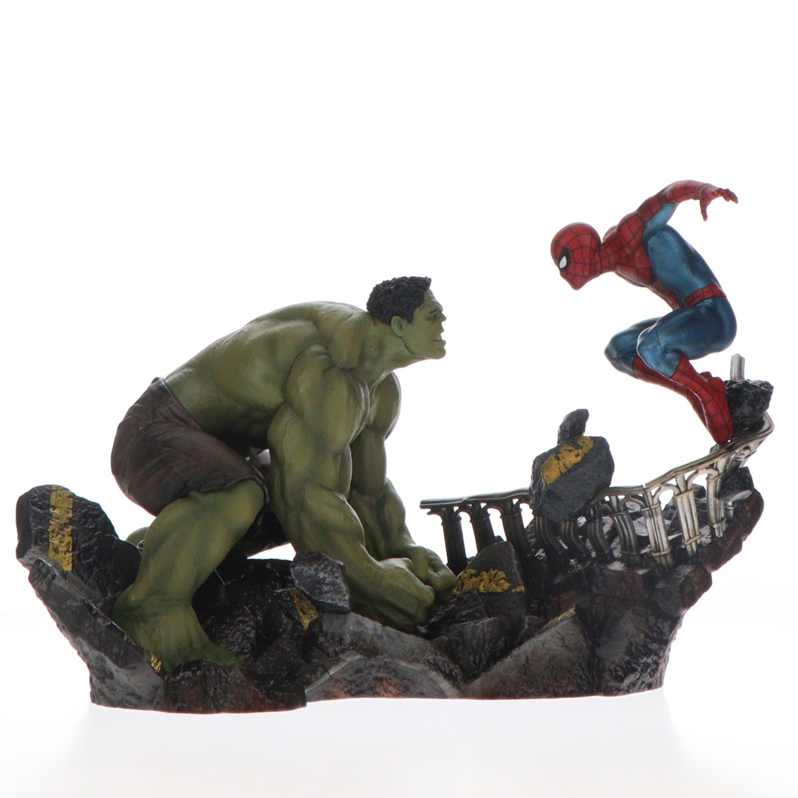 【中古即納】[FIG] Last賞 スパイダーマン・ハルク ジオラマスタチュー Happyくじ MARVEL スパイダーマン:ブランド・ニュー・デイ フィギュア プライズ サニーサイドアップ(20260807)