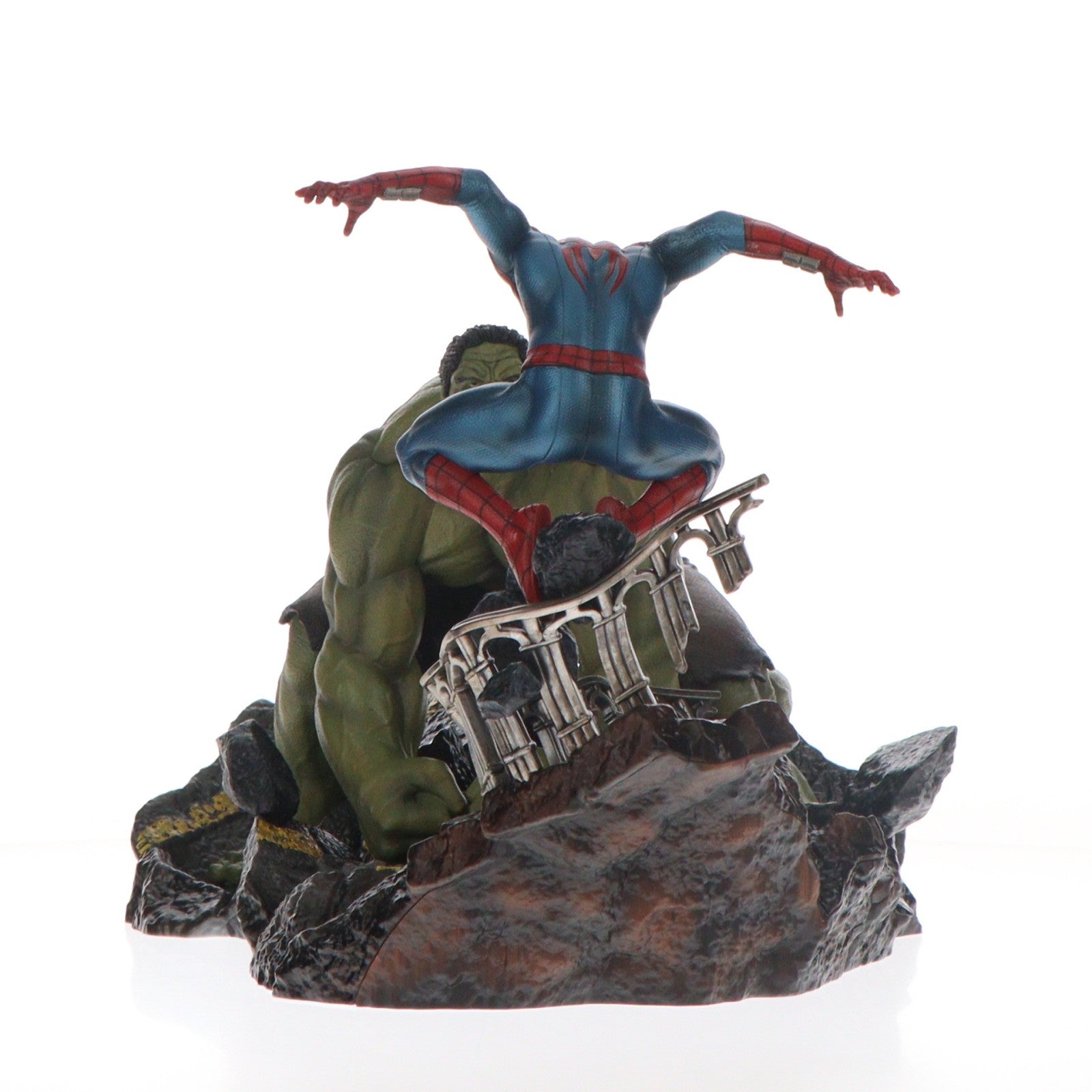 【中古即納】[FIG] Last賞 スパイダーマン・ハルク ジオラマスタチュー Happyくじ MARVEL スパイダーマン:ブランド・ニュー・デイ フィギュア プライズ サニーサイドアップ(20260807)