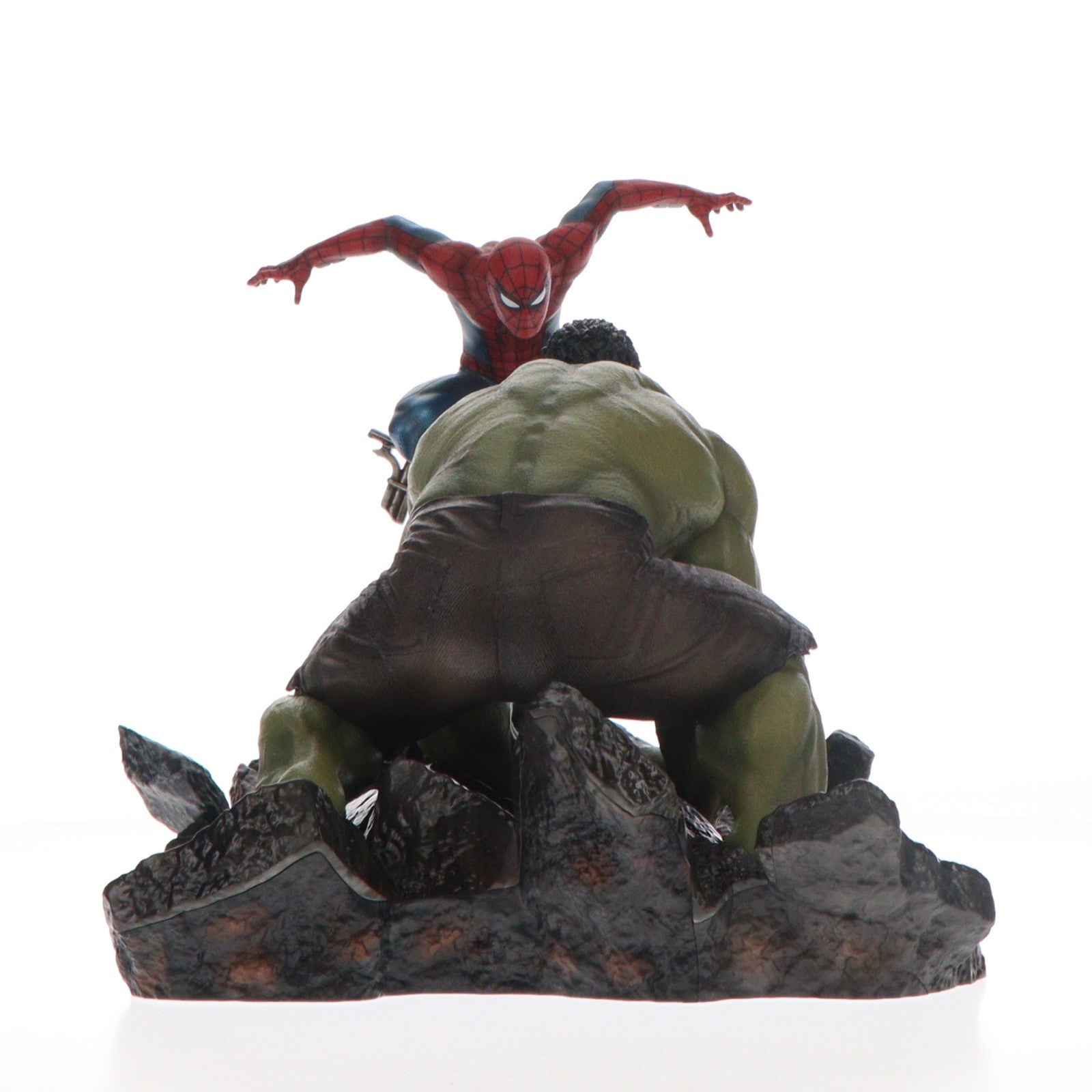 【中古即納】[FIG] Last賞 スパイダーマン・ハルク ジオラマスタチュー Happyくじ MARVEL スパイダーマン:ブランド・ニュー・デイ フィギュア プライズ サニーサイドアップ(20260807)