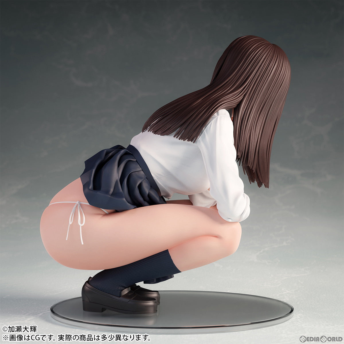 【新品即納】[FIG]加瀬大輝 イラスト「しゃがみJKさん」 1/4 完成品 フィギュア B´full FOTS  JAPAN(ビーフルフォトスジャパン)(20240201)