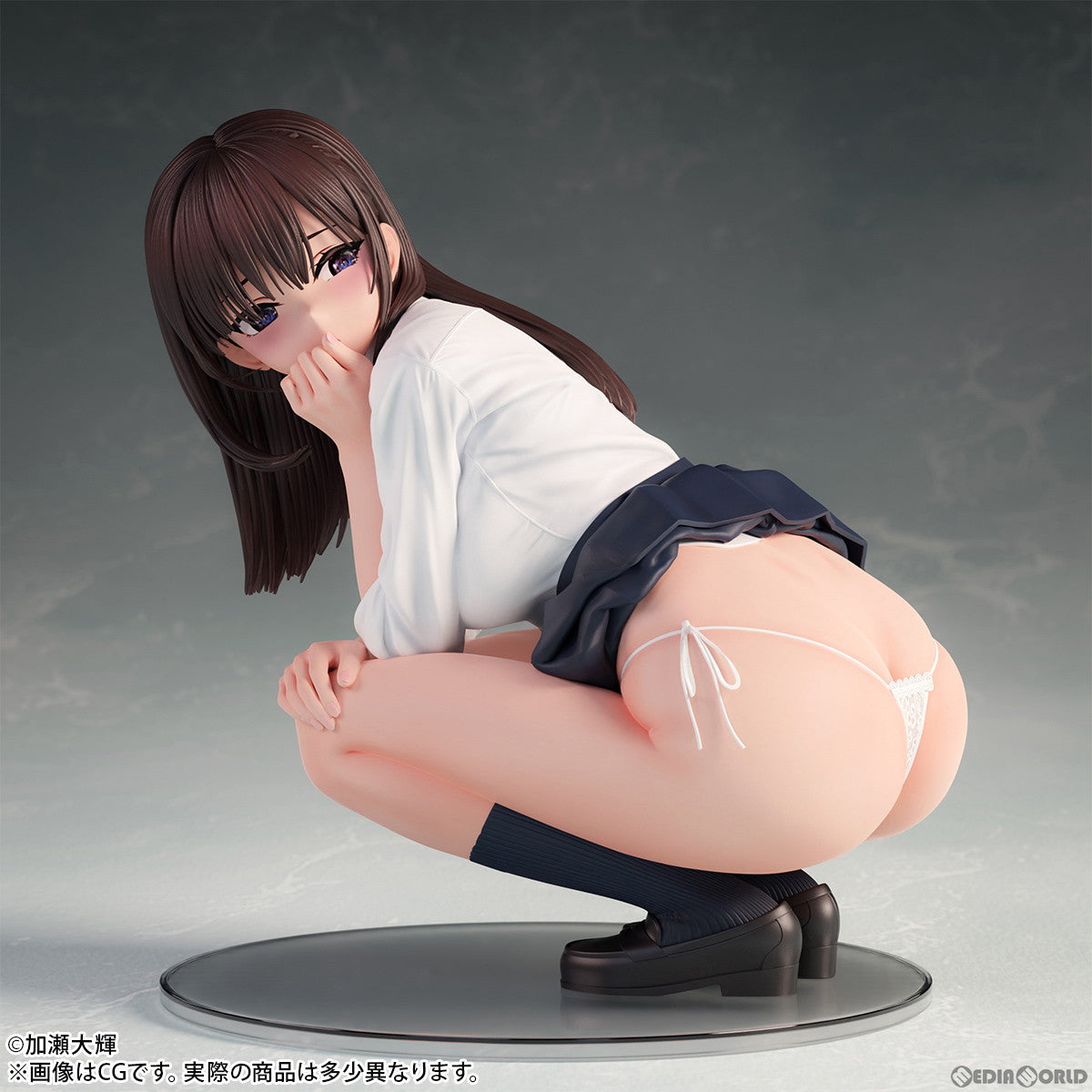 【新品即納】[FIG] 加瀬大輝 イラスト「しゃがみJKさん」 1/6 完成品 フィギュア B´full FOTS JAPAN(ビーフルフォトスジャパン) (20240201)