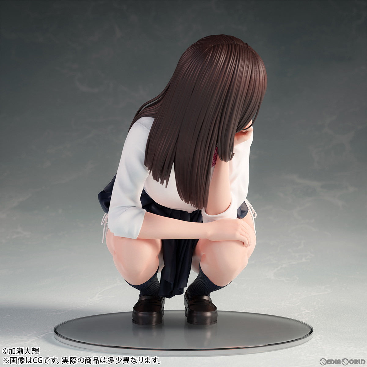 【新品即納】[FIG] 加瀬大輝 イラスト「しゃがみJKさん」 1/6 完成品 フィギュア B´full FOTS JAPAN(ビーフルフォトスジャパン) (20240201)