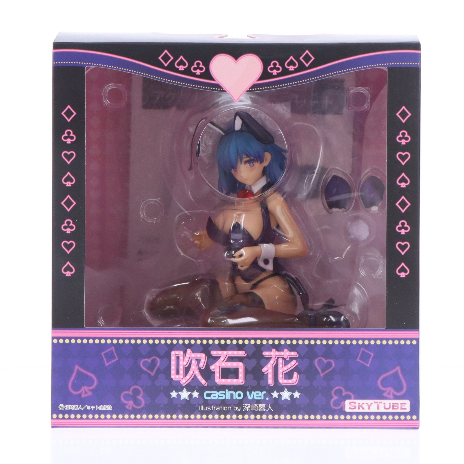 【中古即納】[FIG] ポストカード&あみあみ限定特典付属 吹石花(ふきいしはな) casino ver. Illustration by 深崎暮人 コミック阿吽 1/6 完成品 フィギュア(AX-1072) SkyTube(スカイチューブ)(20210620)