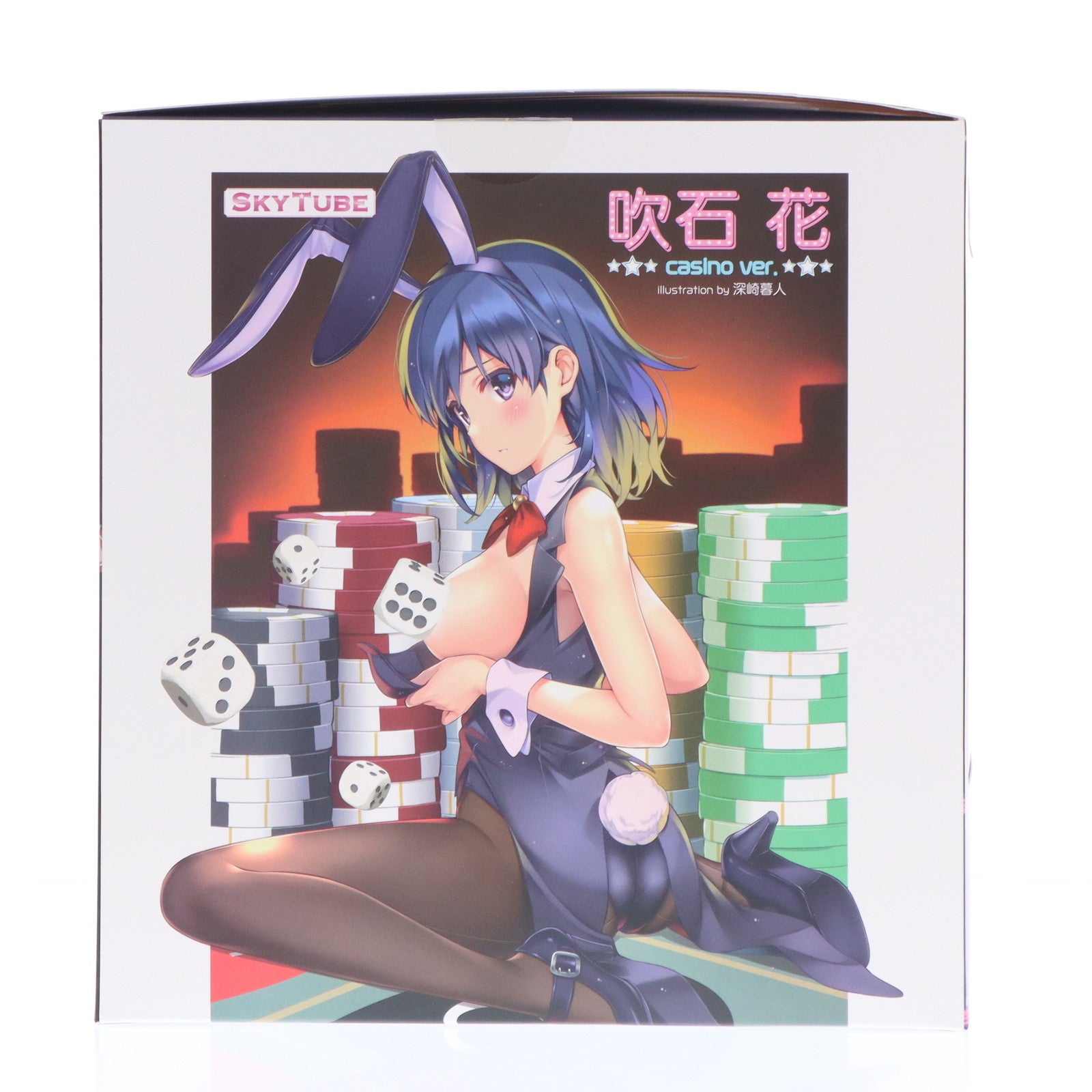 【中古即納】[FIG] ポストカード&あみあみ限定特典付属 吹石花(ふきいしはな) casino ver. Illustration by 深崎暮人 コミック阿吽 1/6 完成品 フィギュア(AX-1072) SkyTube(スカイチューブ)(20210620)