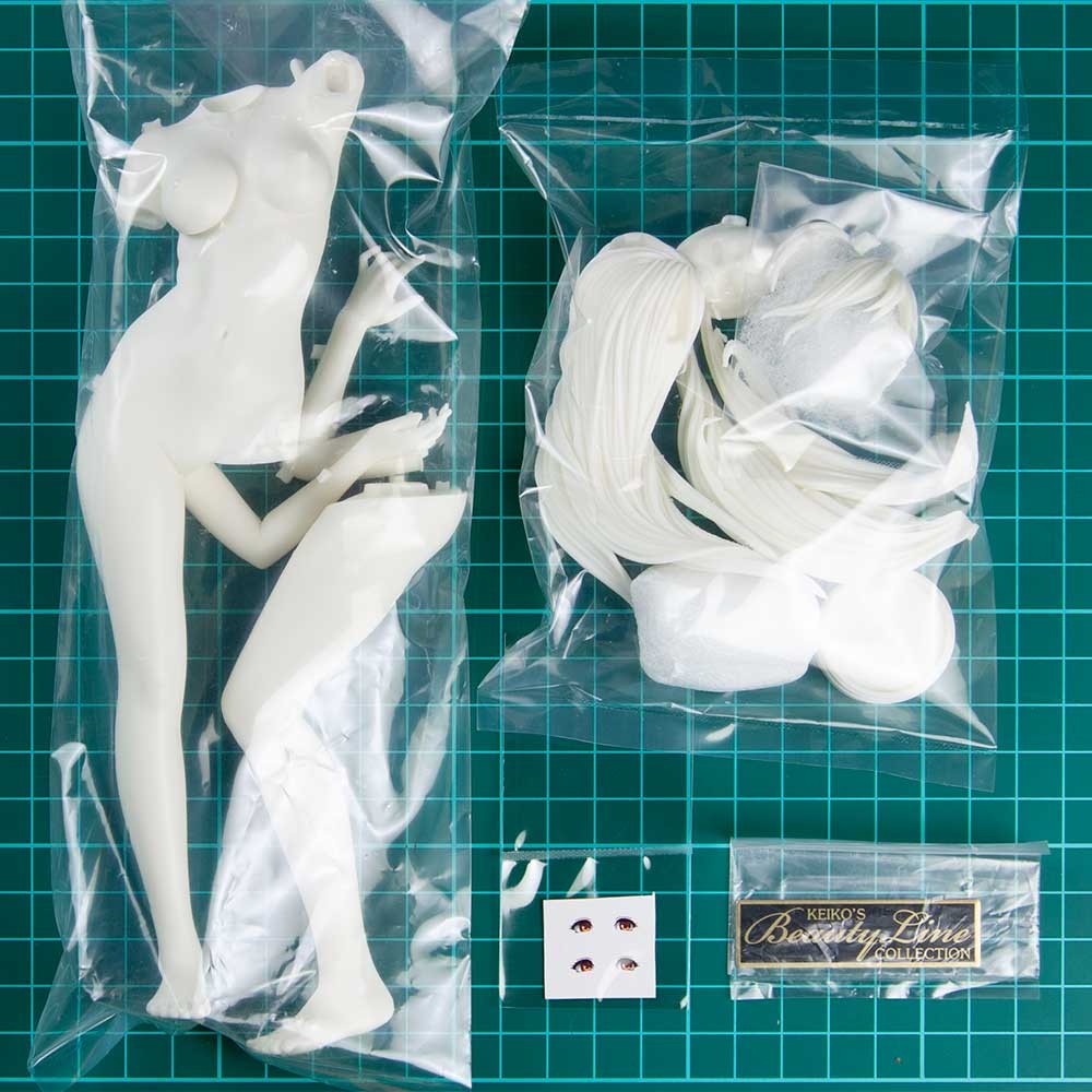 【新品即納】[FIG] KEIKO's Beauty Line collection No.639 トパーズ(黄玉) '24 成形色アイボリー 1/7 レジンキャストキット フィギュア クルシマ製作所(20240614)