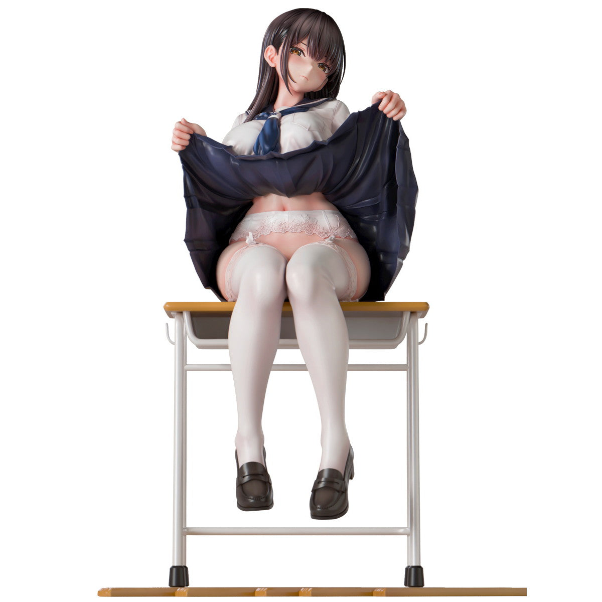 【中古即納】[FIG] 加瀬大輝「教室でたくし上げJKさん」 脱衣ver. 1/5 完成品 フィギュア インサイト(20241031)