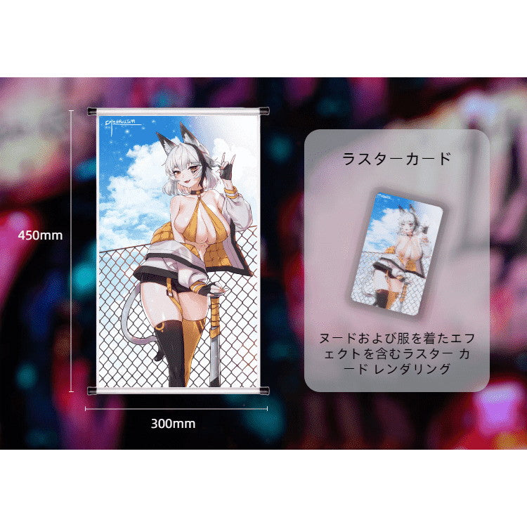 【新品即納】[FIG] タペストリー&カード付属 猫女 deano(デアノ) 野球女子Ver. 1/7 完成品 フィギュア HEA PREMIUM(20250531)