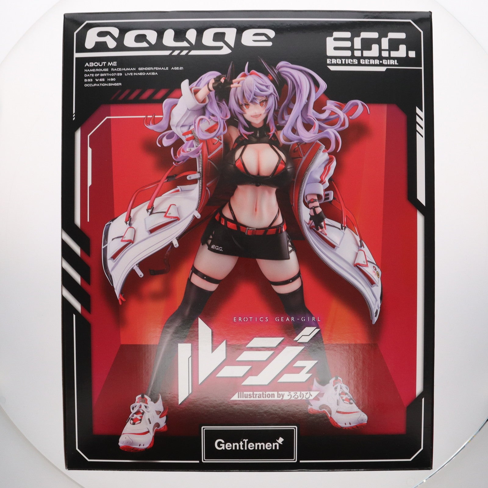 【中古即納】[FIG] FANZA限定特典付属 Erotics Gear-Girl ルージュ Illustration by うるりひ 1/6 完成品 フィギュア ジェントルメン(20240525)