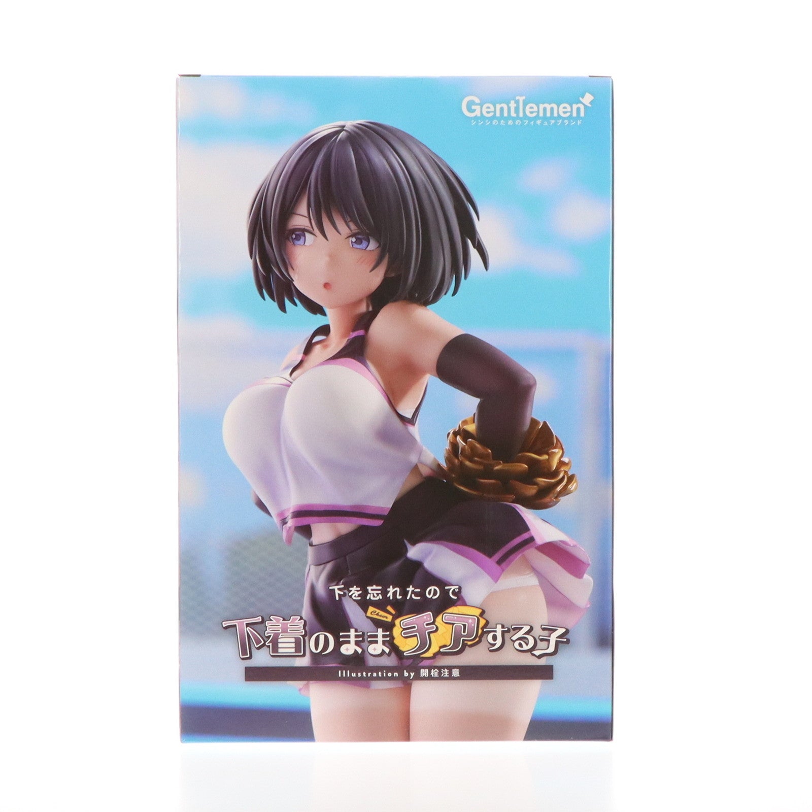 【中古即納】[FIG] FANZA限定版特典付属 下を忘れたので下着のままチアする子 Illustration by 開栓注意 1/6 完成品 フィギュア ジェントルメン(20240229)