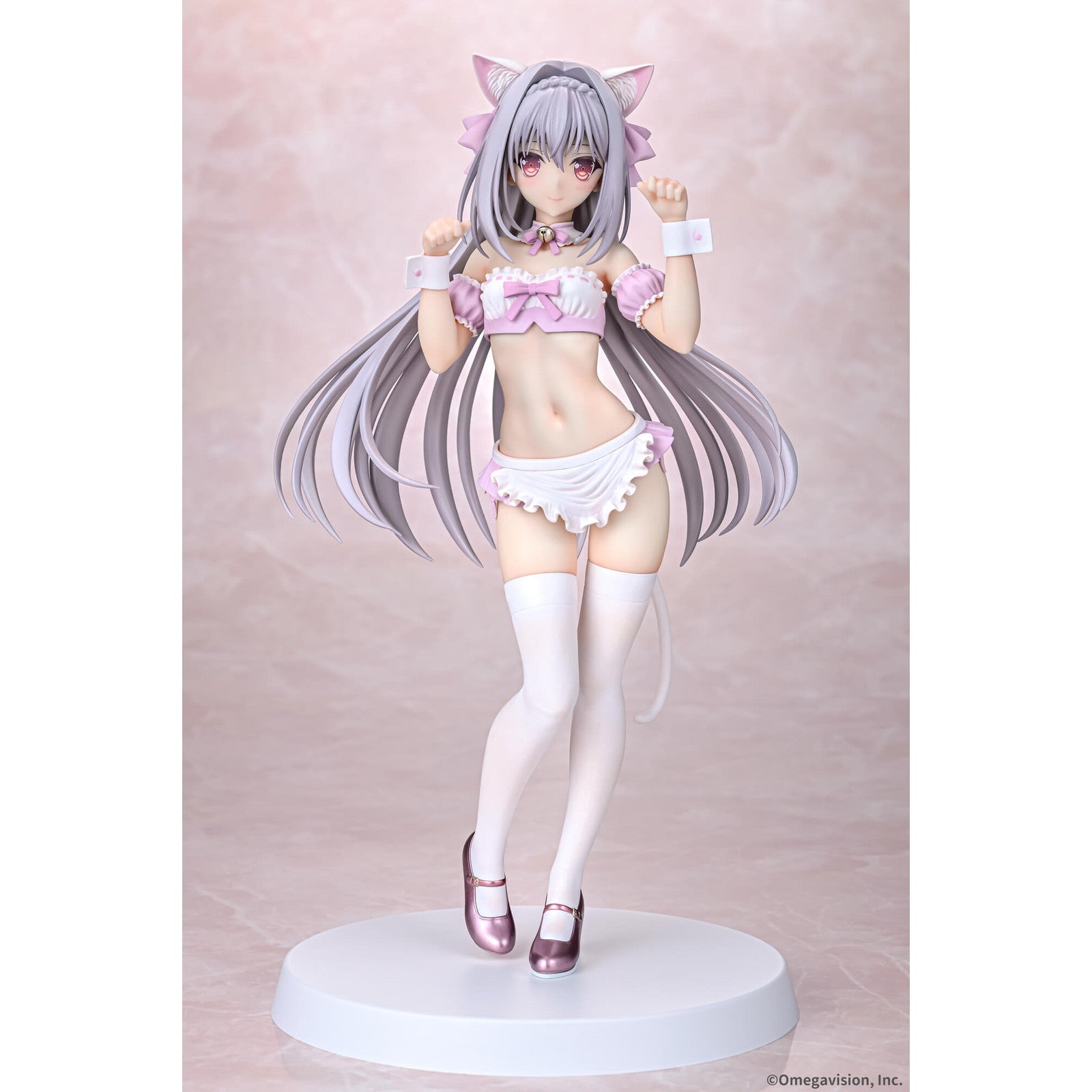 【予約安心出荷】[FIG] 桜小路ルナ(さくらこうじルナ) 猫耳メイド 桜カラーver. 月に寄りそう乙女の作法 1/6 完成品 フィギュア Q-six(キューシックス)(2025年6月)