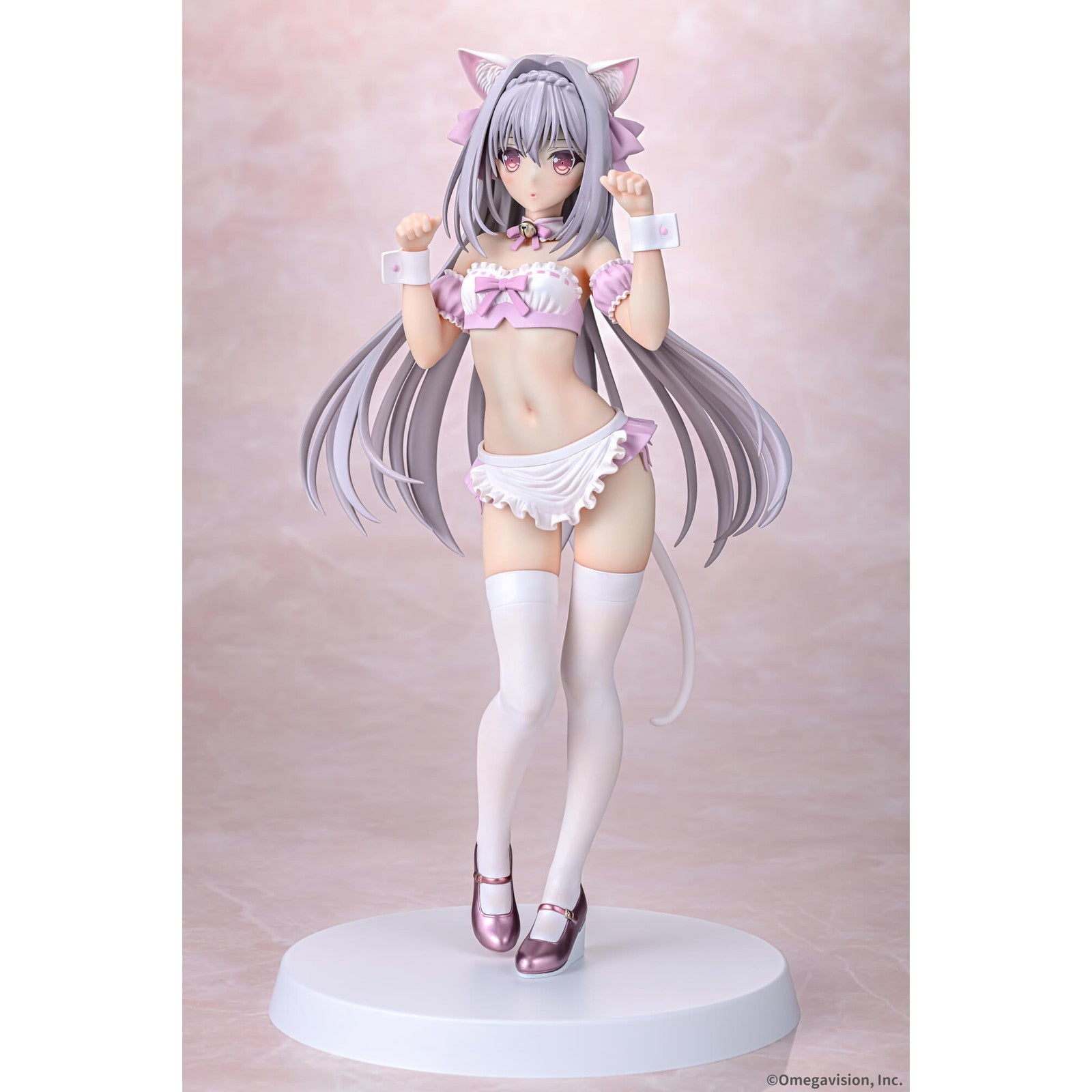 【中古即納】[FIG] 桜小路ルナ(さくらこうじルナ) 猫耳メイド 桜カラーver. 月に寄りそう乙女の作法 1/6 完成品 フィギュア Q-six(キューシックス)(20250731)
