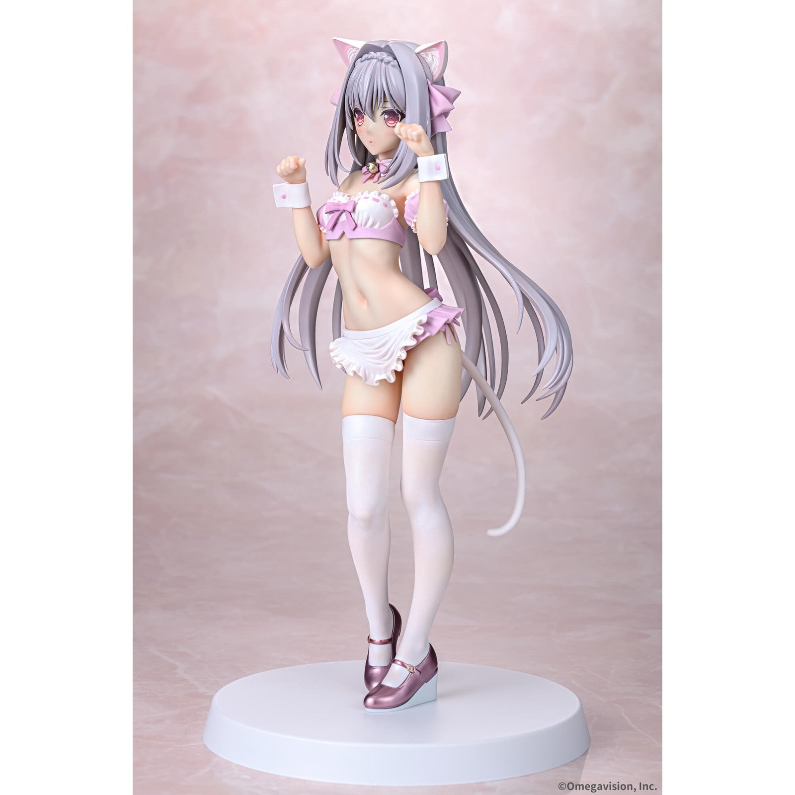 【予約安心出荷】[FIG] 桜小路ルナ(さくらこうじルナ) 猫耳メイド 桜カラーver. 月に寄りそう乙女の作法 1/6 完成品 フィギュア Q-six(キューシックス)(2025年6月)