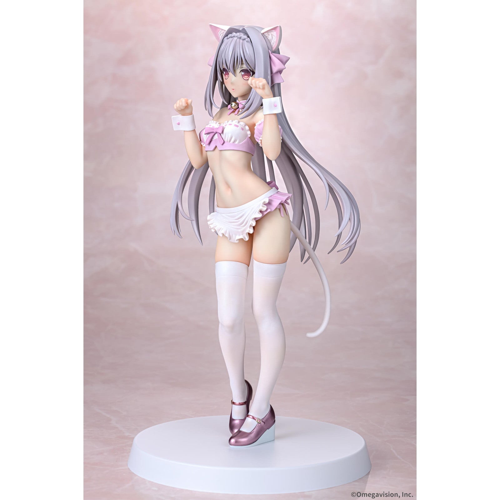 【中古即納】[FIG] 桜小路ルナ(さくらこうじルナ) 猫耳メイド 桜カラーver. 月に寄りそう乙女の作法 1/6 完成品 フィギュア Q-six(キューシックス)(20250731)