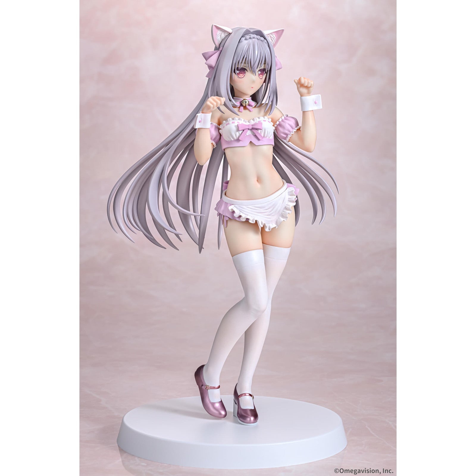 【中古即納】[FIG] 桜小路ルナ(さくらこうじルナ) 猫耳メイド 桜カラーver. 月に寄りそう乙女の作法 1/6 完成品 フィギュア Q-six(キューシックス)(20250731)