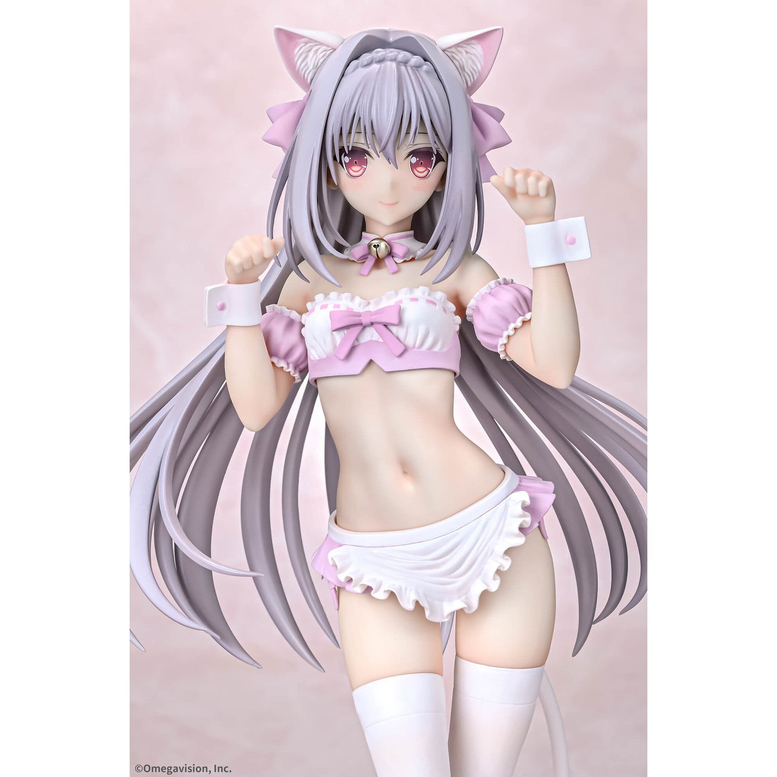 【予約安心出荷】[FIG] 桜小路ルナ(さくらこうじルナ) 猫耳メイド 桜カラーver. 月に寄りそう乙女の作法 1/6 完成品 フィギュア Q-six(キューシックス)(2025年6月)