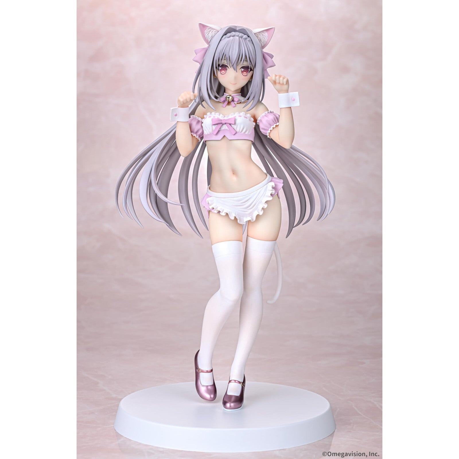 【中古即納】[FIG] 桜小路ルナ(さくらこうじルナ) 猫耳メイド 桜カラーver. 月に寄りそう乙女の作法 1/6 完成品 フィギュア Q-six(キューシックス)(20250731)