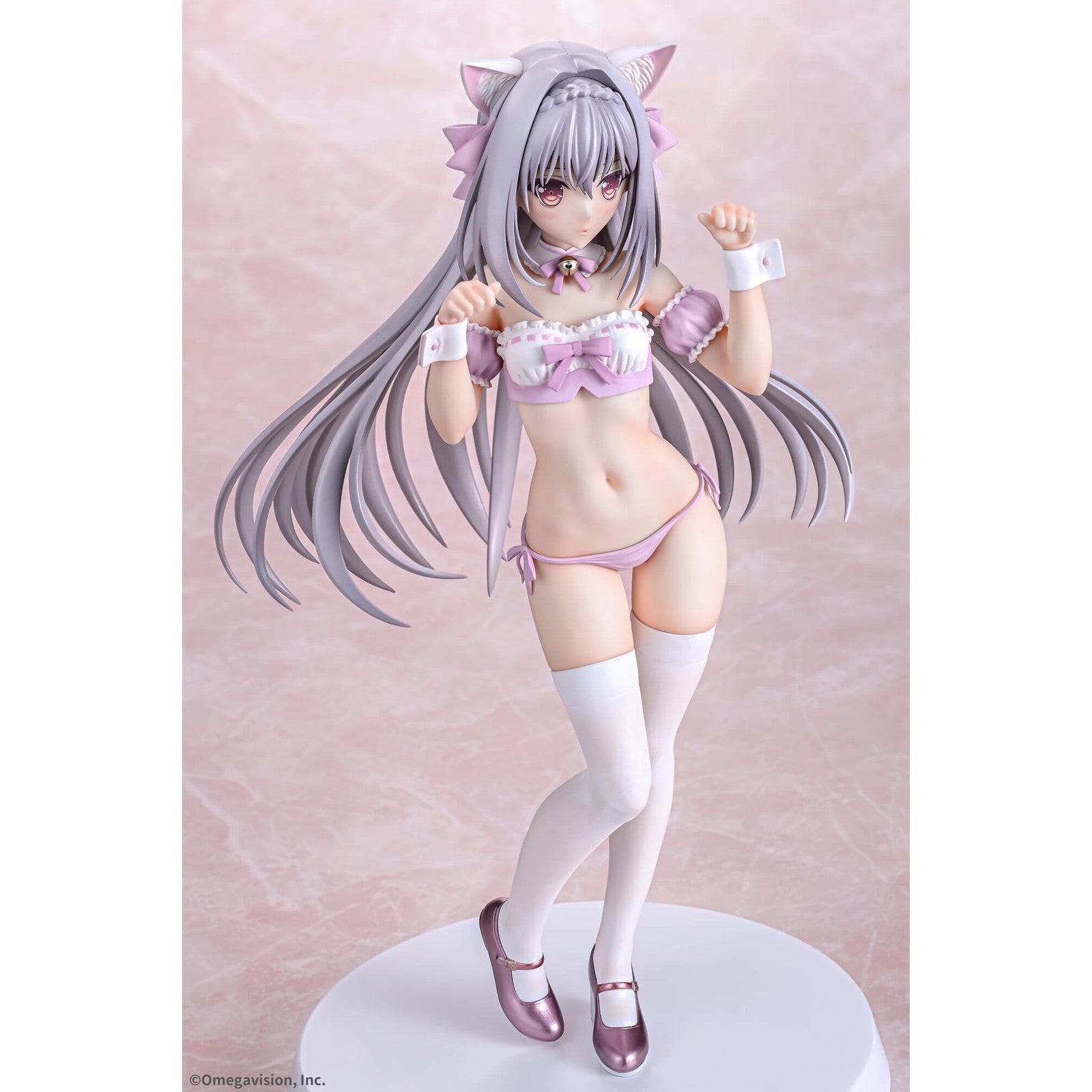 【予約安心出荷】[FIG] 桜小路ルナ(さくらこうじルナ) 猫耳メイド 桜カラーver. 月に寄りそう乙女の作法 1/6 完成品 フィギュア Q-six(キューシックス)(2025年6月)