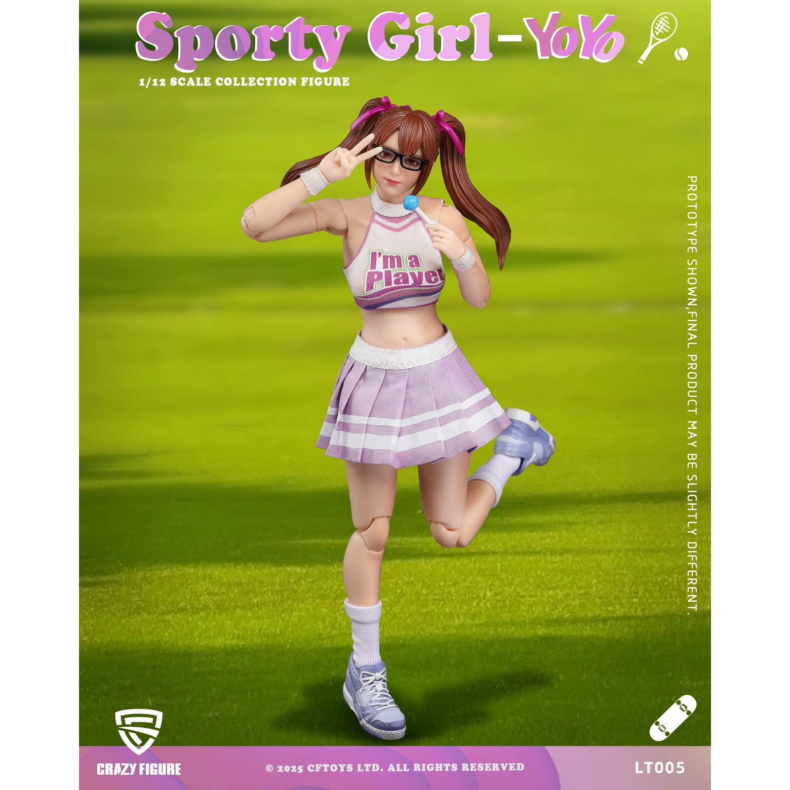 【新品即納】[FIG] 予約特典付属 CRAZY FIGURE LT005 Sporty girl(スポーティーガール) YOYO(ヨーヨー) 1/12 完成品 可動フィギュア CFTOYS(20250930)