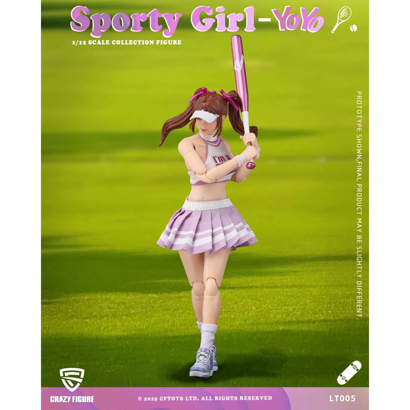 【新品即納】[FIG] 予約特典付属 CRAZY FIGURE LT005 Sporty girl(スポーティーガール) YOYO(ヨーヨー) 1/12 完成品 可動フィギュア CFTOYS(20250930)
