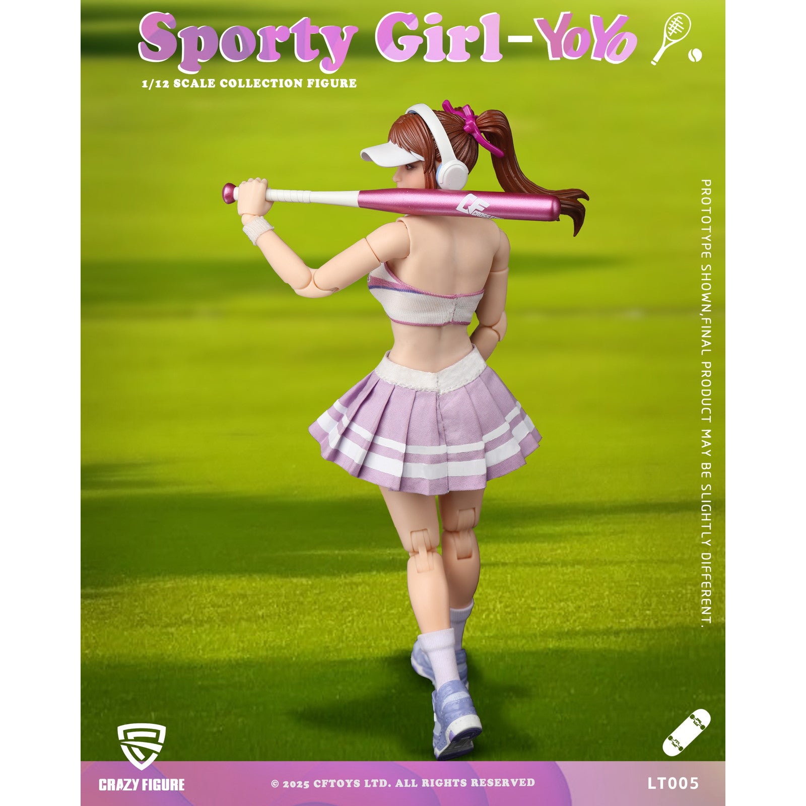 【新品即納】[FIG] 予約特典付属 CRAZY FIGURE LT005 Sporty girl(スポーティーガール) YOYO(ヨーヨー) 1/12 完成品 可動フィギュア CFTOYS(20250930)