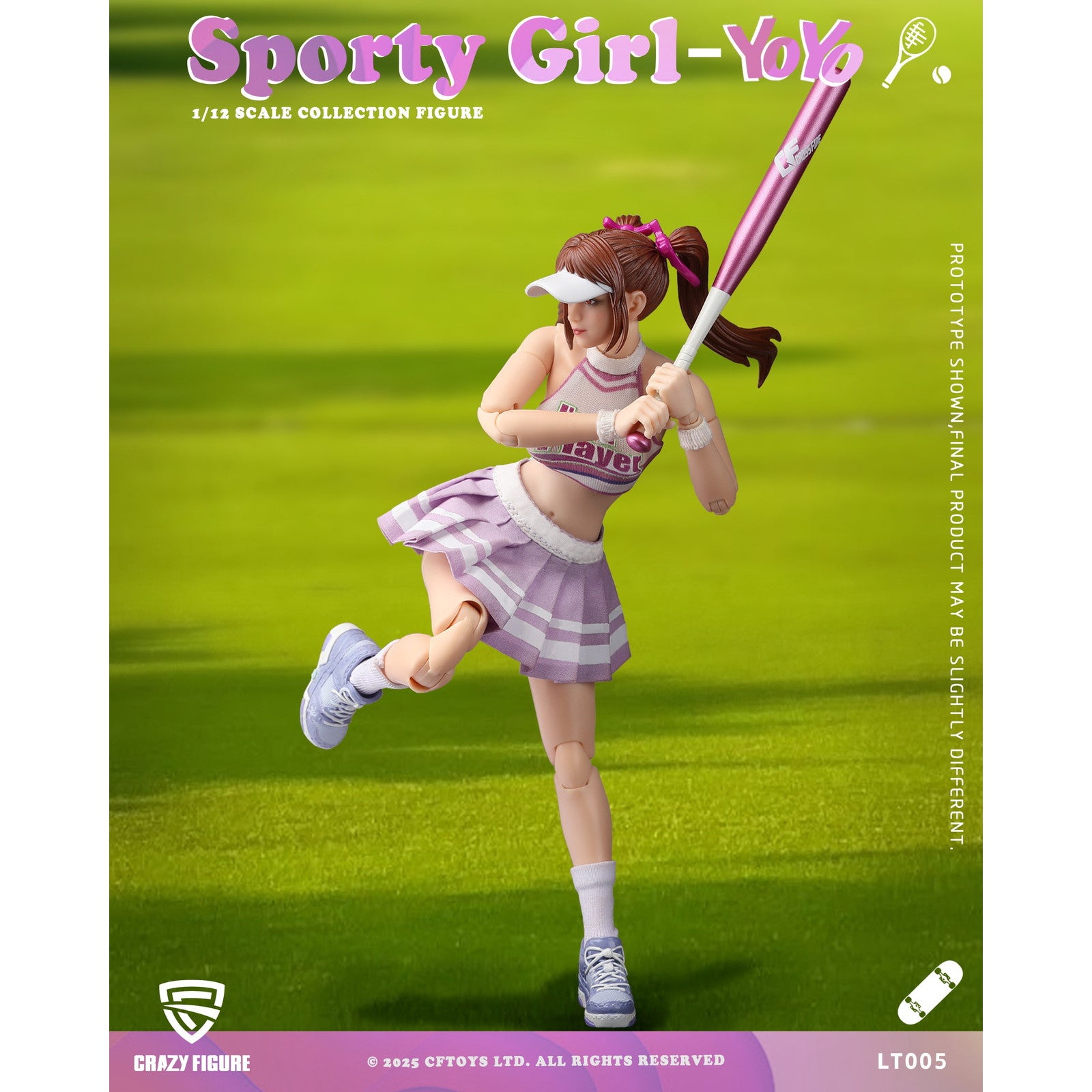 【新品即納】[FIG] 予約特典付属 CRAZY FIGURE LT005 Sporty girl(スポーティーガール) YOYO(ヨーヨー) 1/12 完成品 可動フィギュア CFTOYS(20250930)